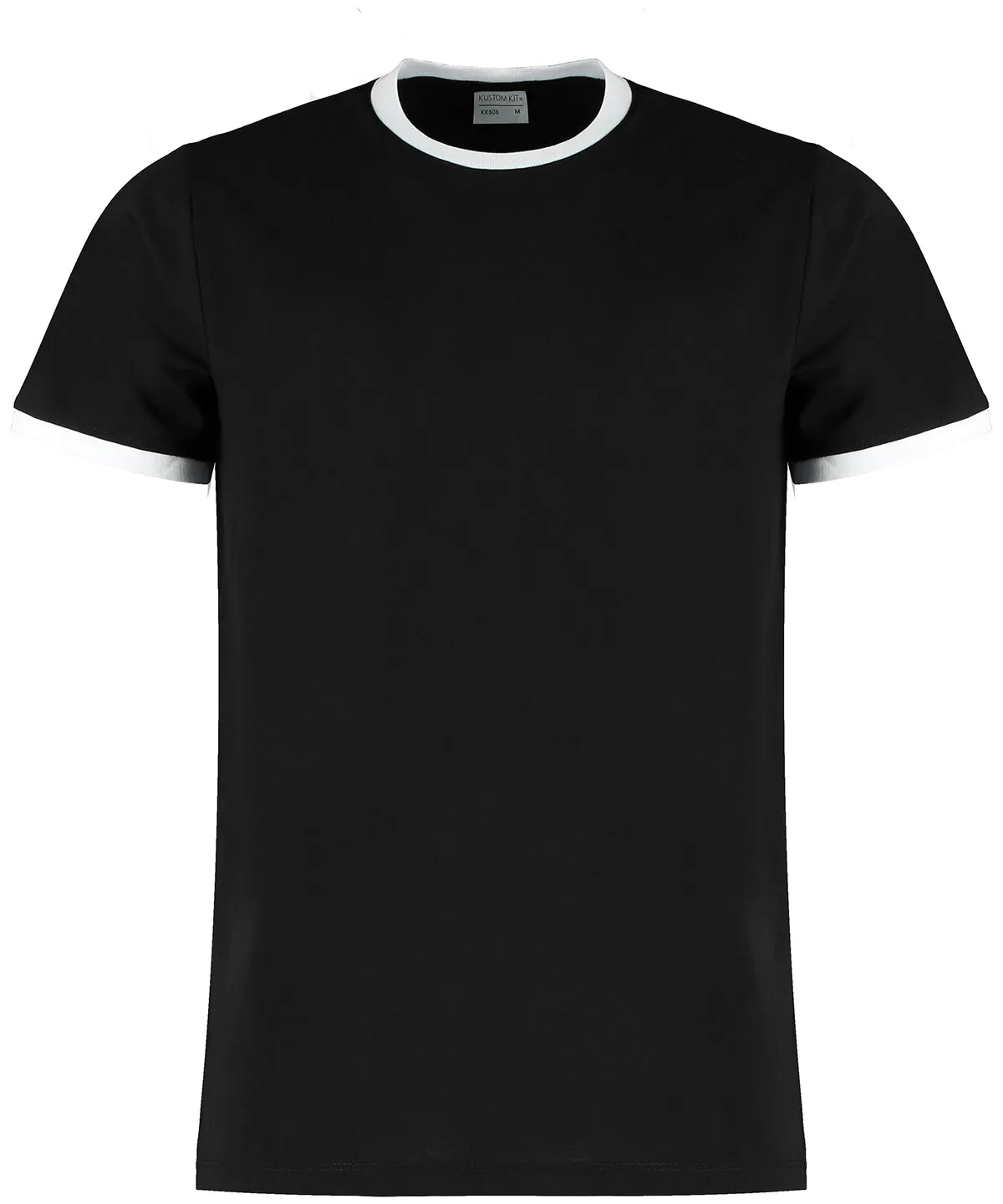 Black/White - Fashion fit ringer tee