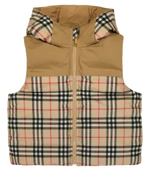 Burberry check vest, beige