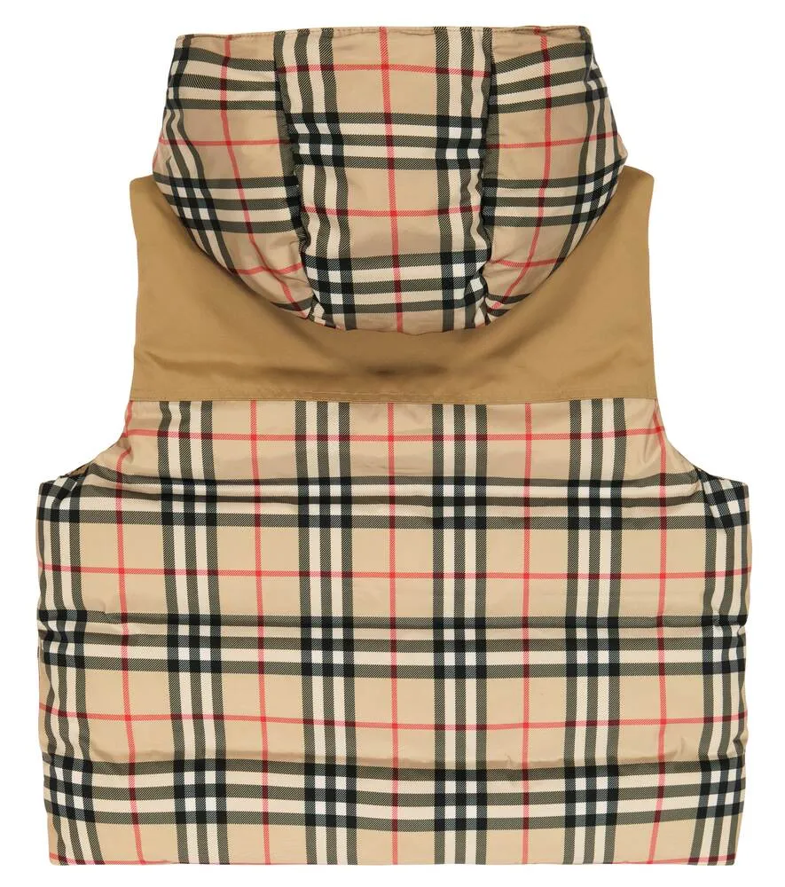 Burberry check vest, beige