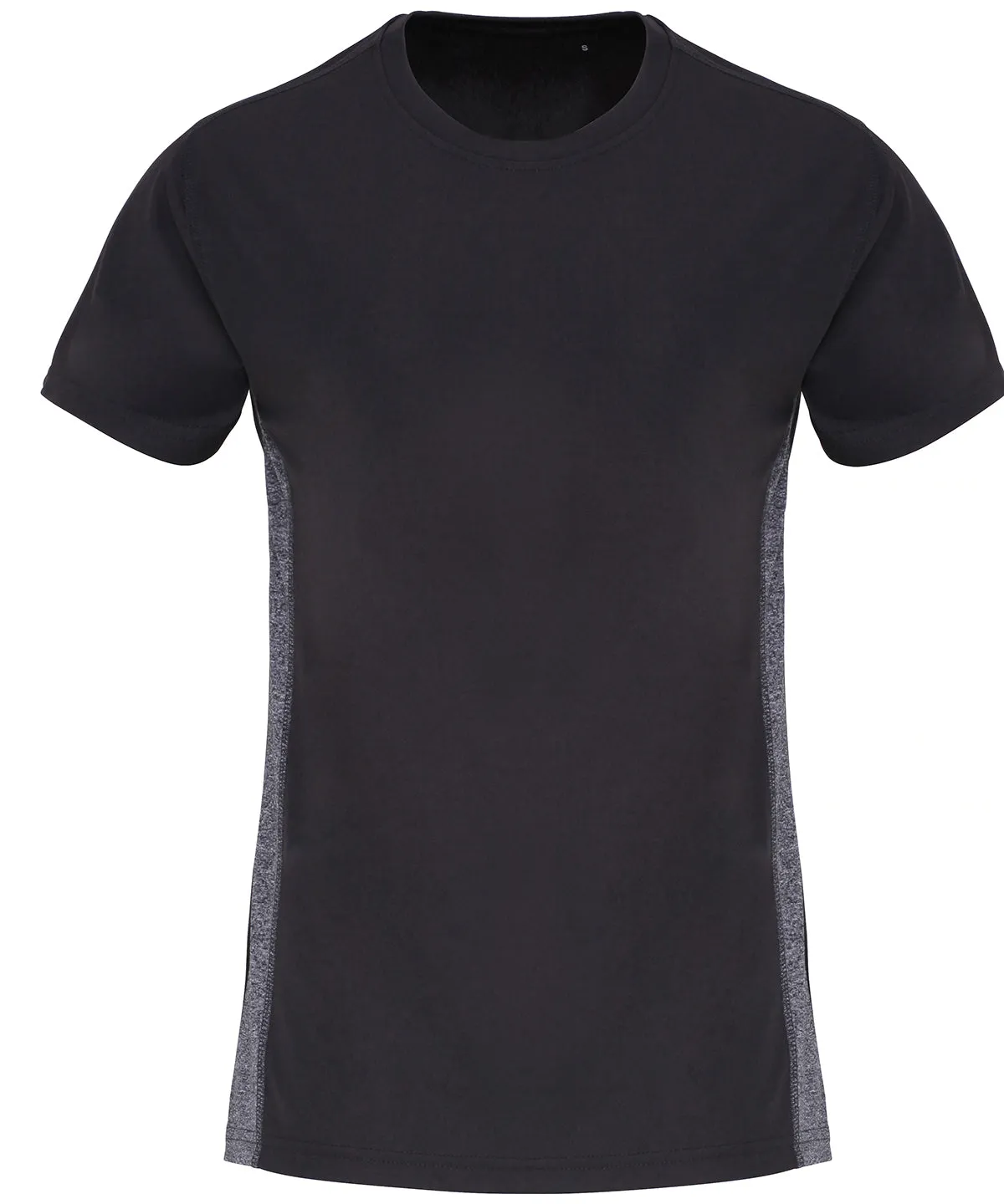 Charcoal/Black Melange - Women's TriDri® contrast panel performance t-shirt