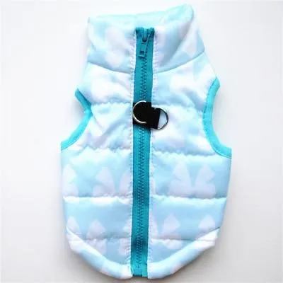 Dog Quilted Padded Warm Winter Windproof Vests