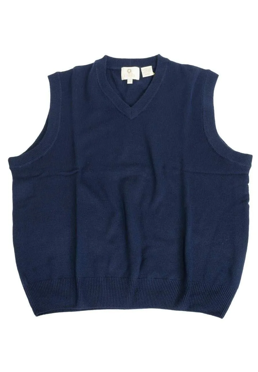 Elevate Your Style with our Extra Fine Merino Wool V-Neck Pull Over Sweater Vest - Available in 11 Vibrant Colors