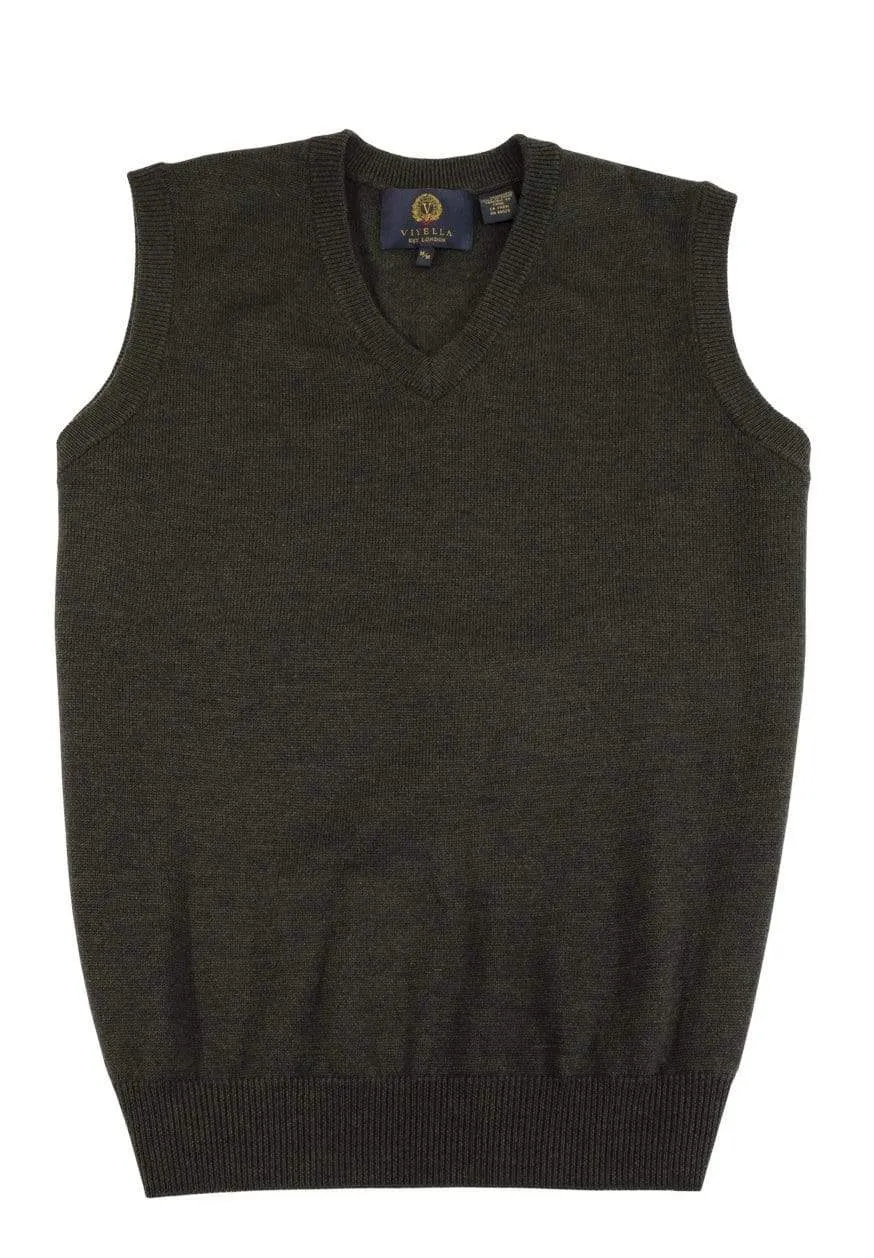 Elevate Your Style with our Extra Fine Merino Wool V-Neck Pull Over Sweater Vest - Available in 11 Vibrant Colors
