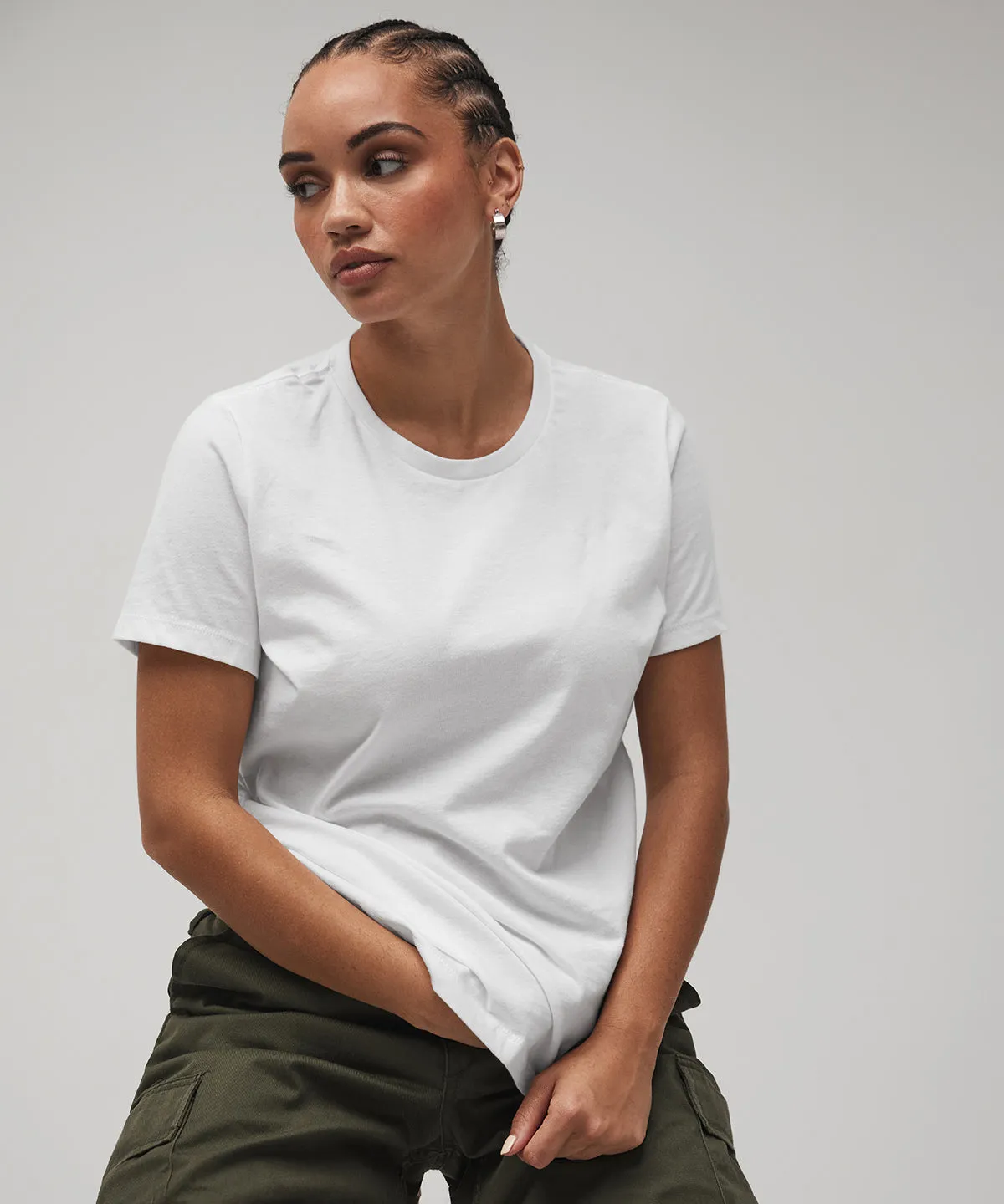 Heather Natural - Women's relaxed Jersey short sleeve tee