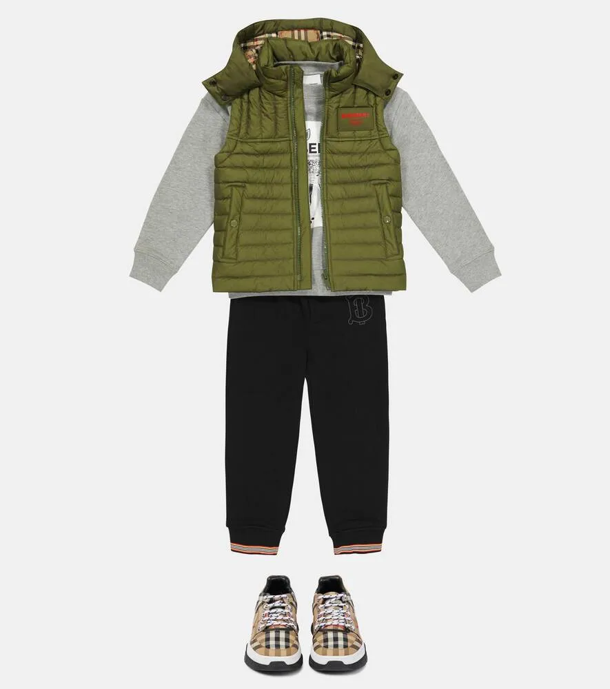 Horseferry Burberry down vest, green