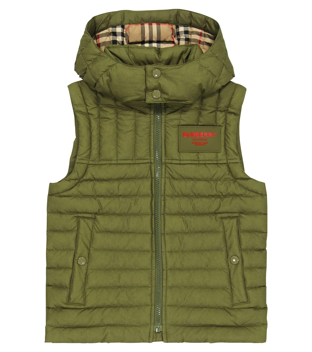 Horseferry Burberry down vest, green