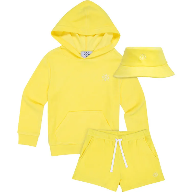 Kids Andy Cohen Yellow Terry Bucket Hat