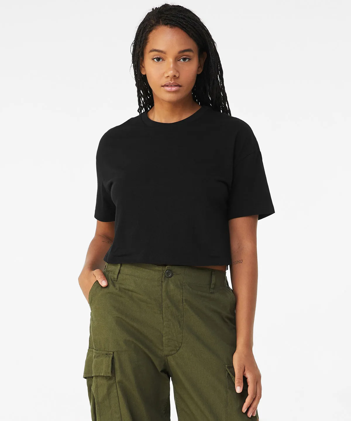 Mustard - Women’s Jersey crop tee