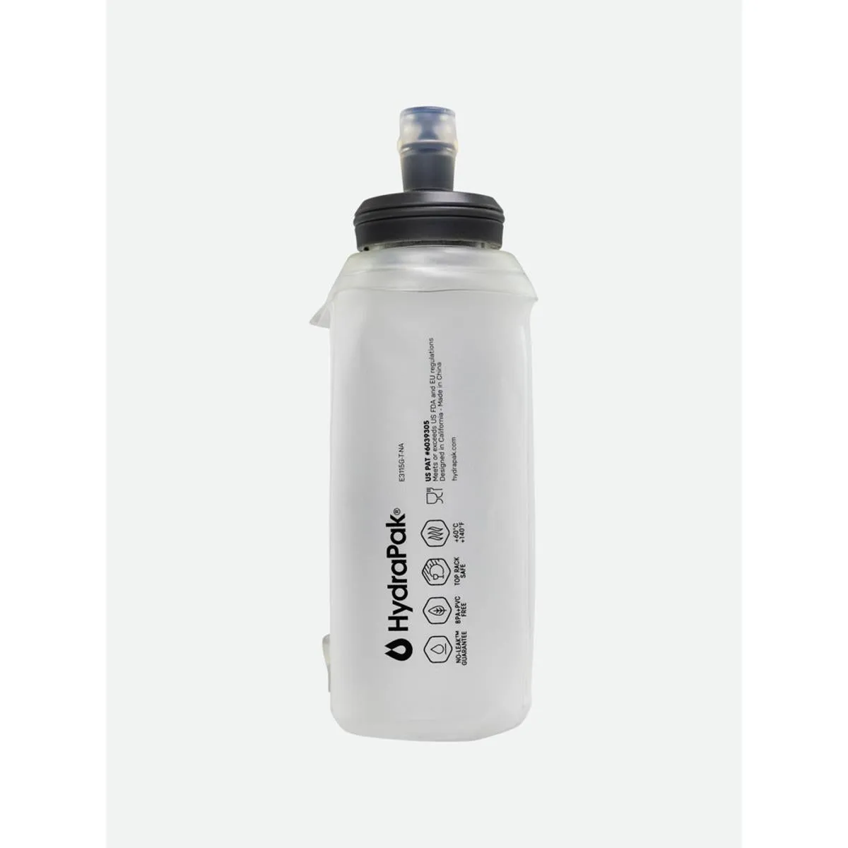 Nathan 20oz Soft Flask with Bite Top - Clear