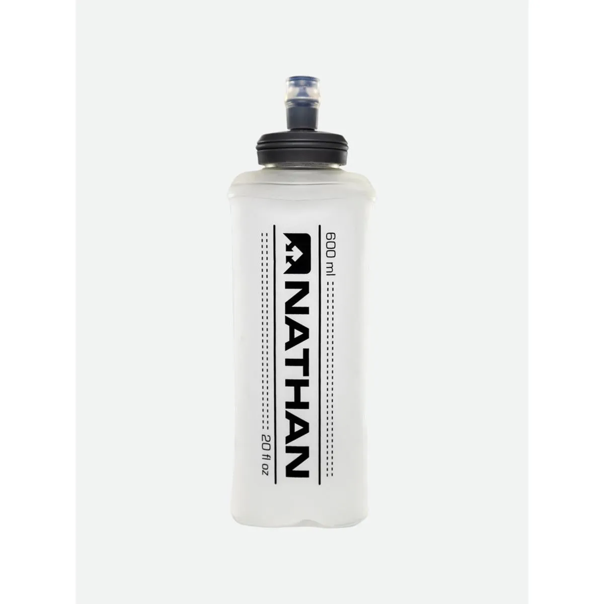 Nathan 20oz Soft Flask with Bite Top - Clear