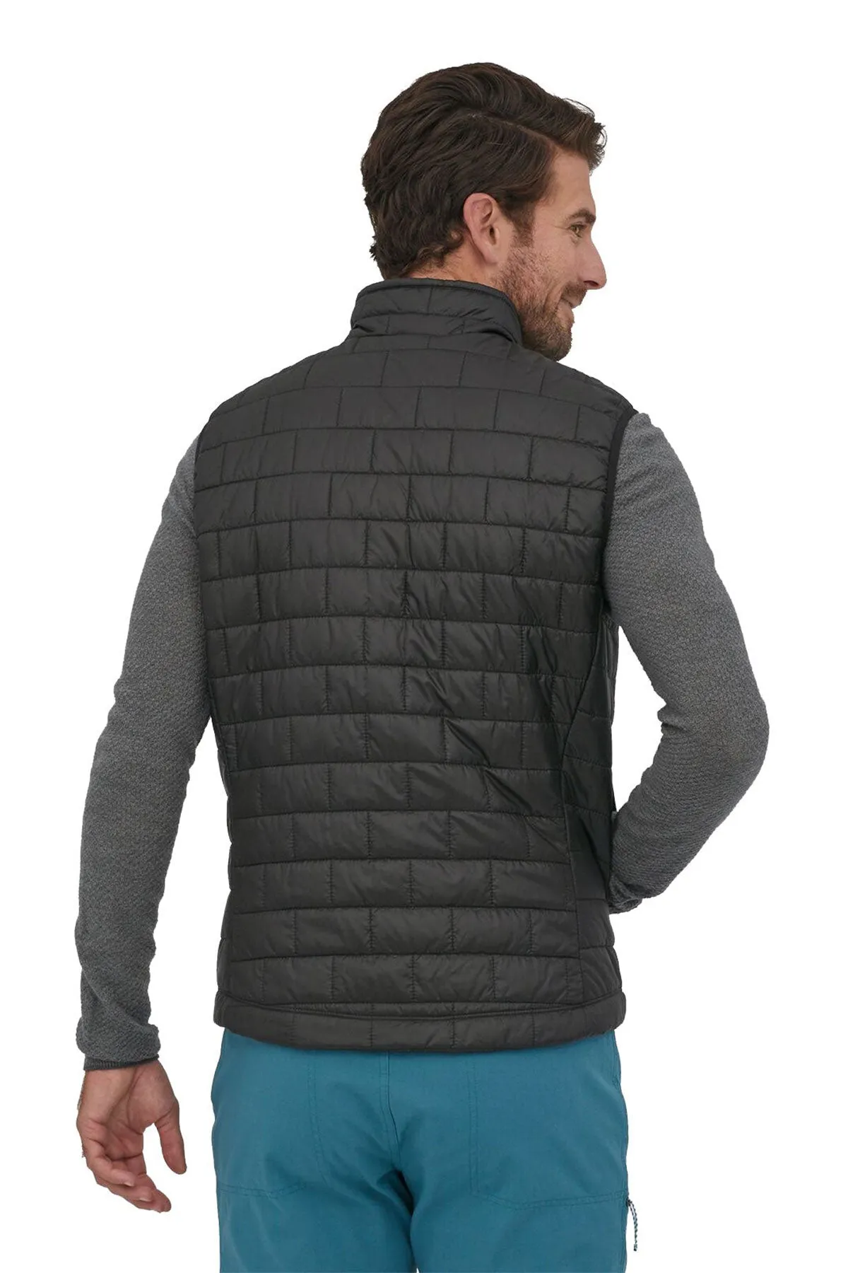 Patagonia Mens Nano Puff Customized Vests, Black