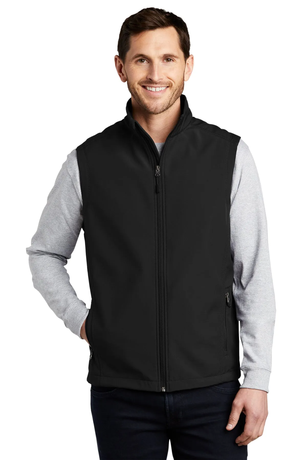 Port Authority Core Soft Shell Custom Vests, Black