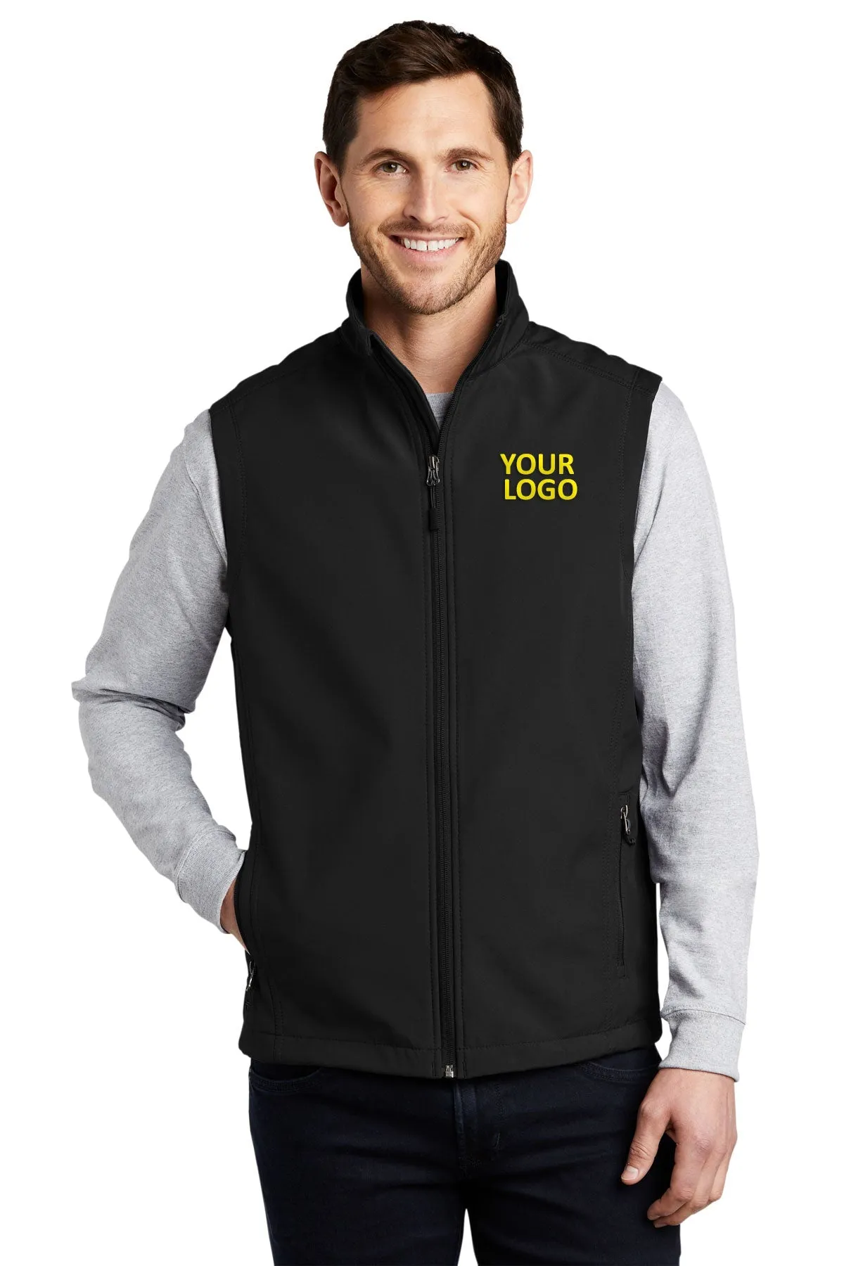 Port Authority Core Soft Shell Custom Vests, Black