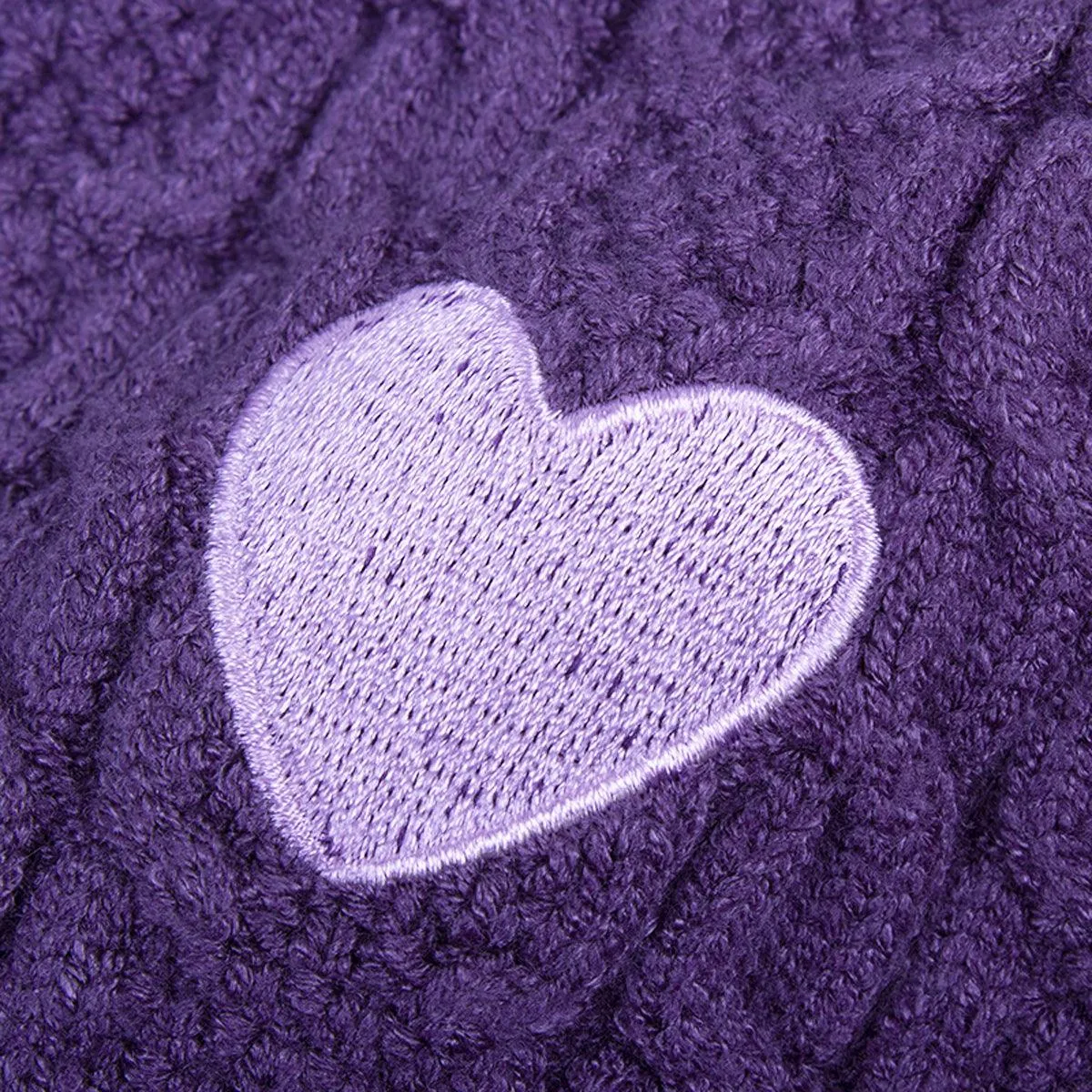 Purple Heart Knit Aesthetic Vest