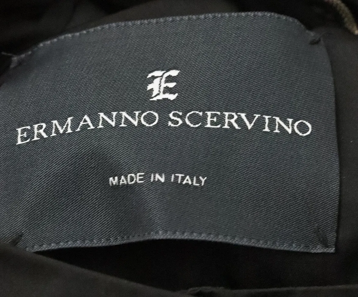 Scervino Black Nylon Trenchcoat sz 8