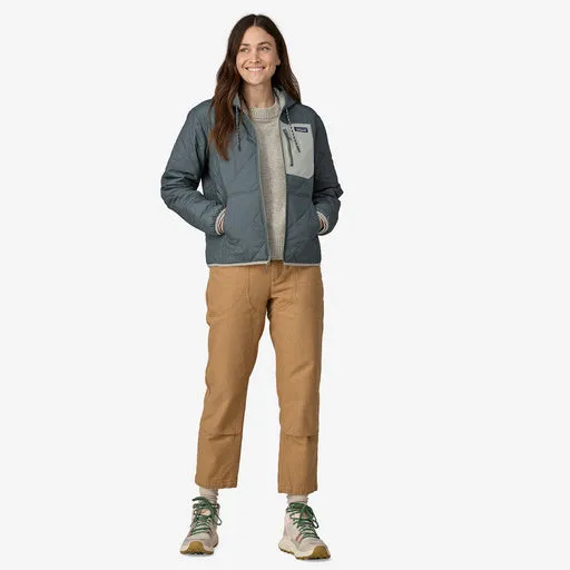 WOMEN'S DIAMOND QUILTED BOMBER HOODY