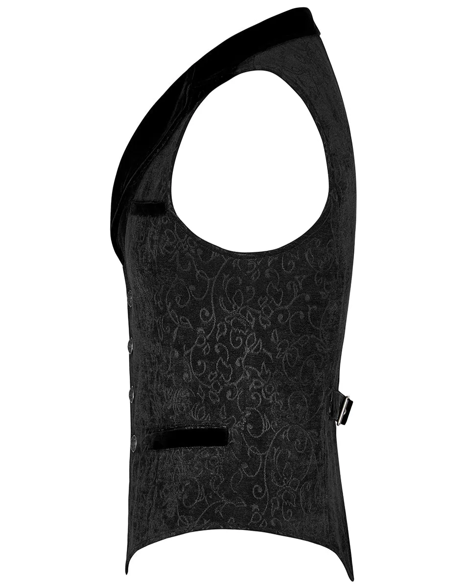 Y-807 Rycroft Mens Waistcoat Vest - Black