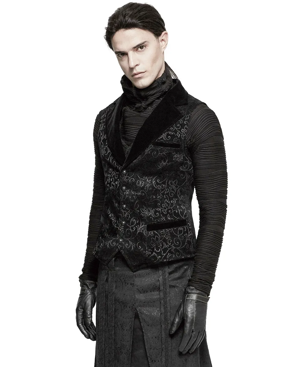 Y-807 Rycroft Mens Waistcoat Vest - Black
