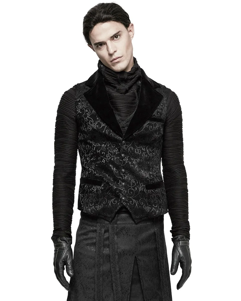 Y-807 Rycroft Mens Waistcoat Vest - Black